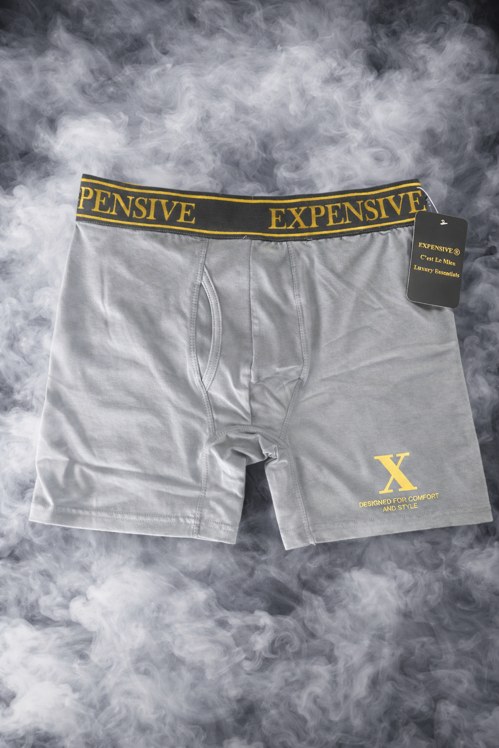 EXPENSIVE Signature Boxer Brief – Smoke Grey